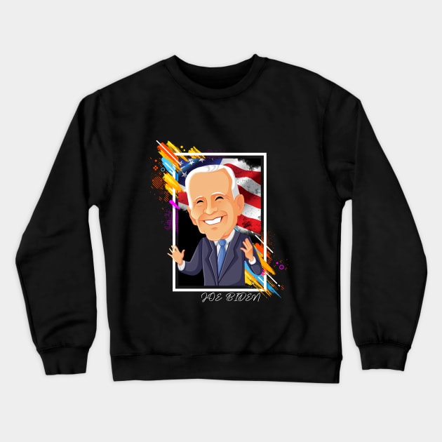 Joe Biden - President Of America Crewneck Sweatshirt by RamzStore